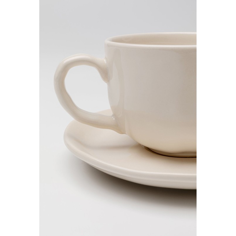 Coffee Cup Organic cream (6/set) Kare Design