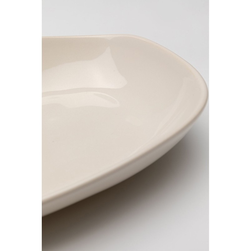 Deep Plate Organic 25cm cream (4/set) Kare Design
