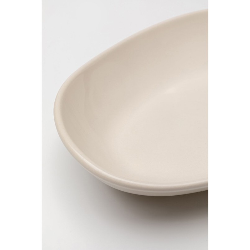 Deep Plate Organic 25cm cream (4/set) Kare Design