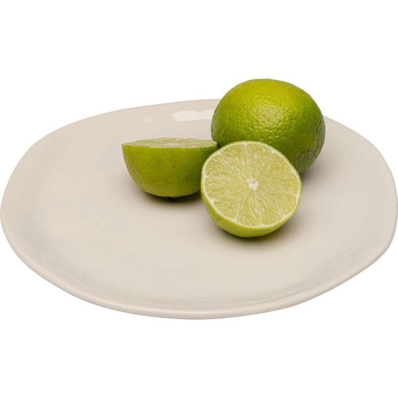 Plate Organic Ø20cm cream (6/Set) Kare Design