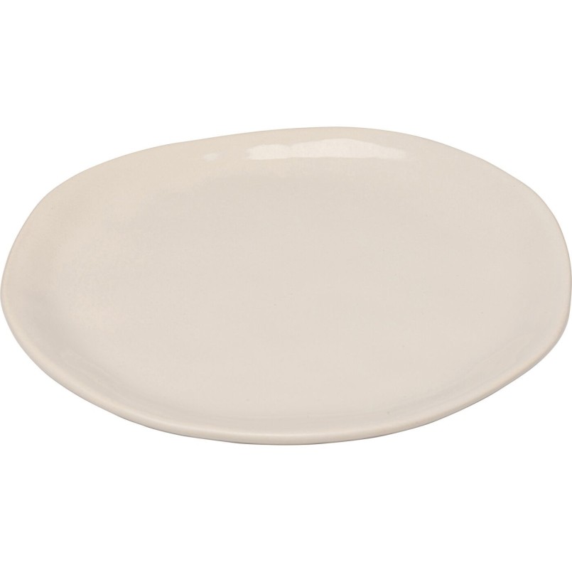Plate Organic Ø20cm cream (6/Set) Kare Design
