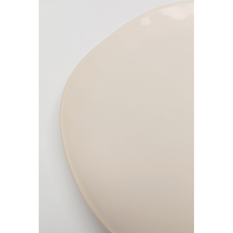 Plate Organic Ø26cm cream (6/set) Kare Design