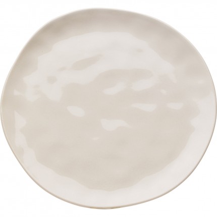 Plate Organic Ø26cm cream (6/set) Kare Design