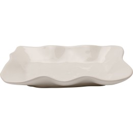 Plat en grès crème - Organic - Kare Design