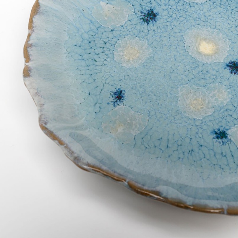 Assiettes en grès bleu - Mina - Kare Design
