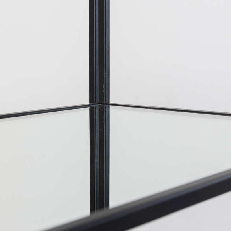 Schap van zwart staal en glas - Corinne - Kare Design