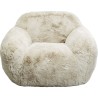 Fauteuil in crème imitatiebont - Mika - Kare Design
