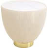 Table d'appoint en céramique et simili beige - Endless - Kare Design