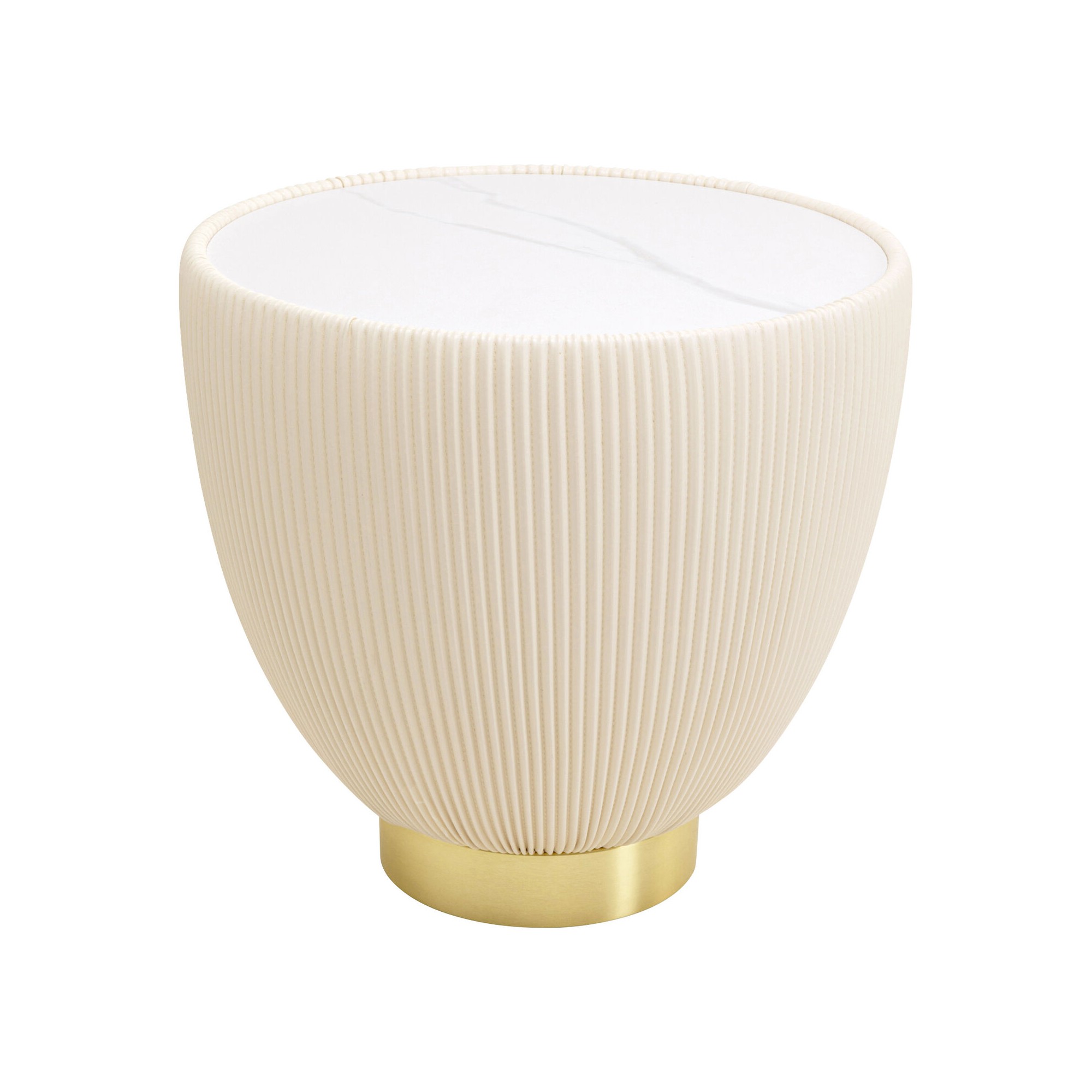 Table d'appoint Endless Vegas 47cm beige Kare Design