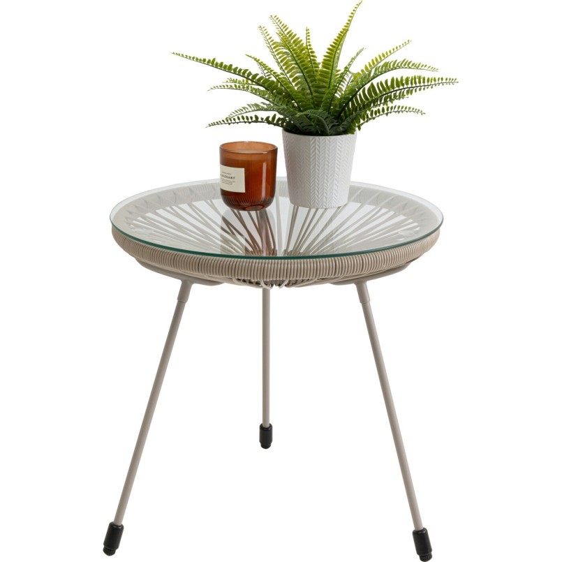 Table d'appoint beige - Acapulco Mono - Kare Design