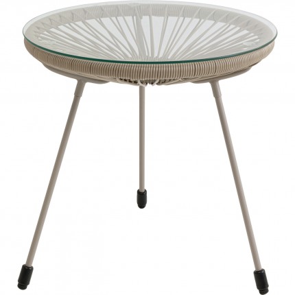 Tuin Bijzettafel Acapulco Mono beige Kare Design