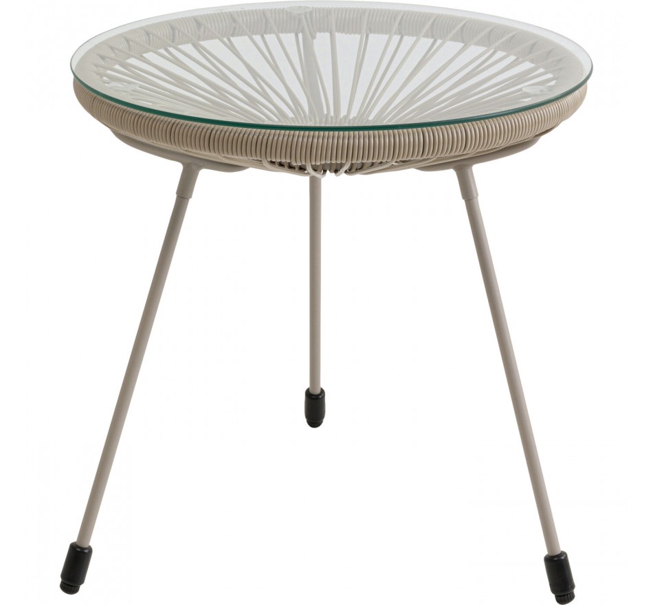 Tuin Bijzettafel Acapulco Mono beige Kare Design