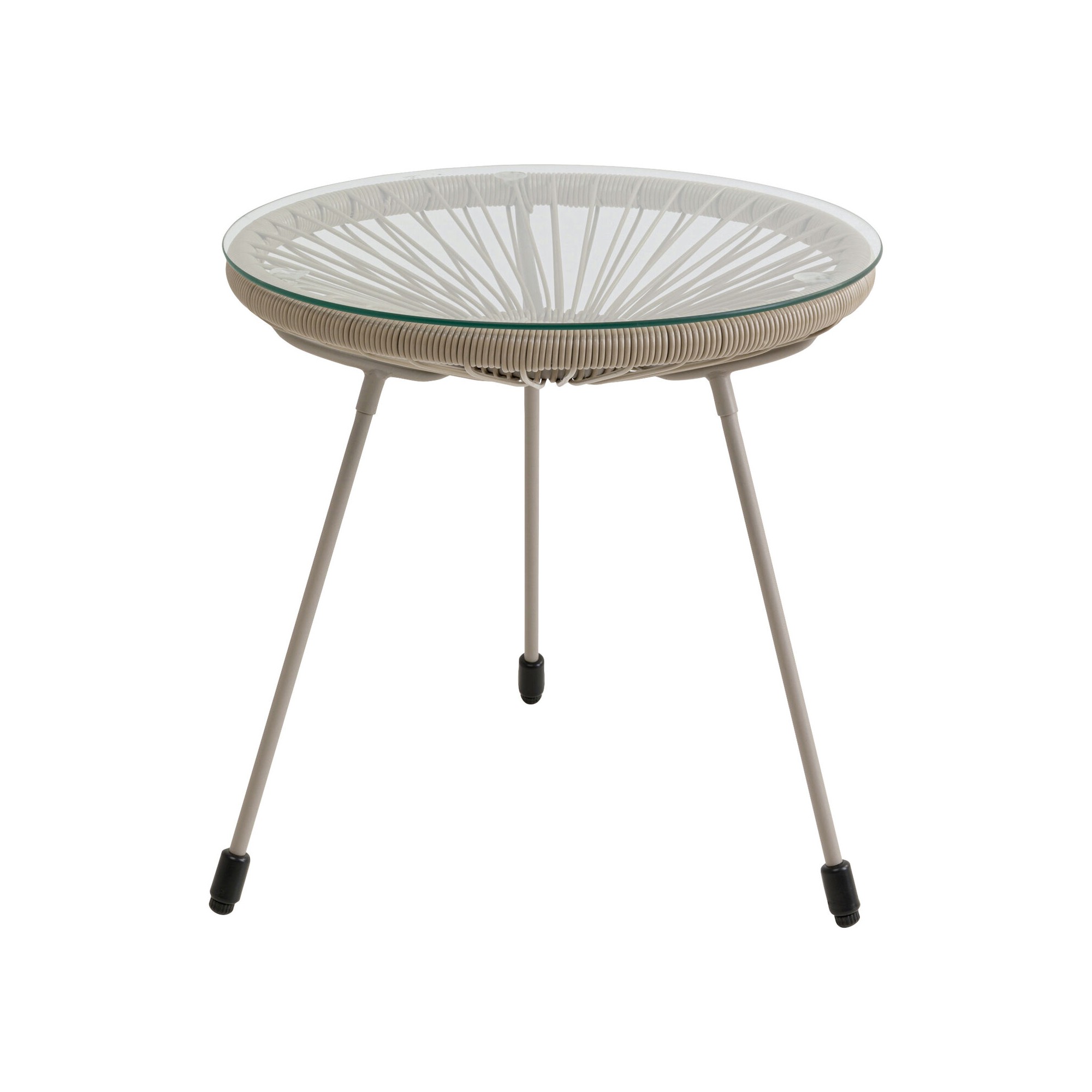 Tuin Bijzettafel Acapulco Mono beige Kare Design