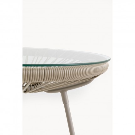 Tuin Bijzettafel Acapulco Mono beige Kare Design
