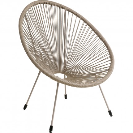 Fauteuil de jardin Acapulco Mono beige Kare Design