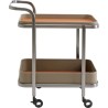 Desserte en acier et simili cuir - Tango - Kare Design