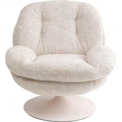 Swivel Armchair Cosy beige Kare Design