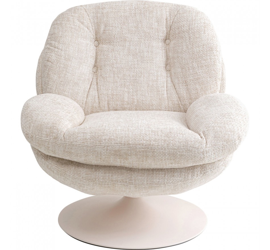 Swivel Armchair Cosy beige Kare Design