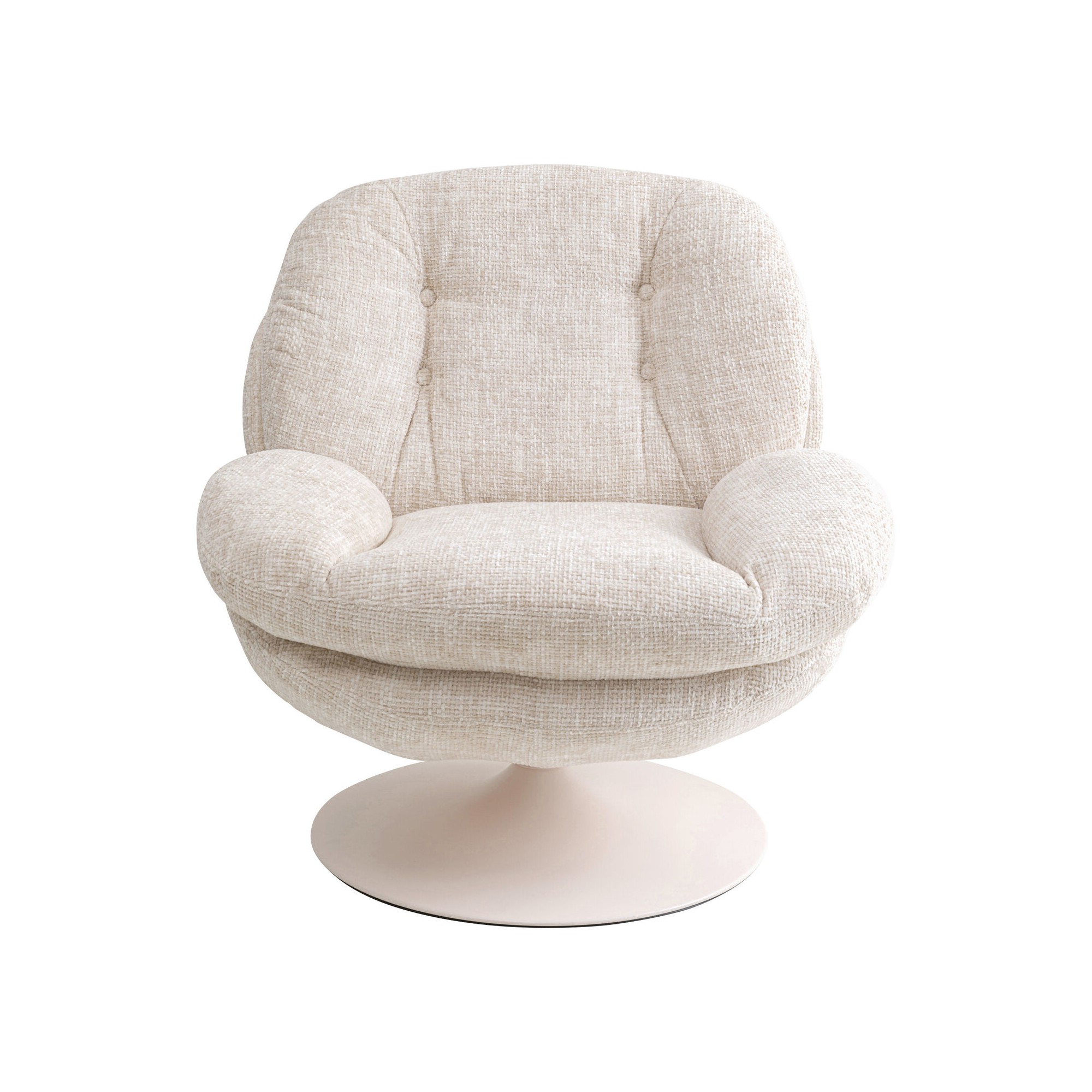 Swivel Armchair Cosy beige Kare Design