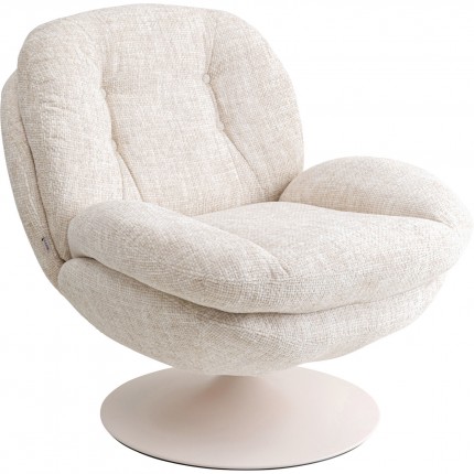Swivel Armchair Cosy beige Kare Design