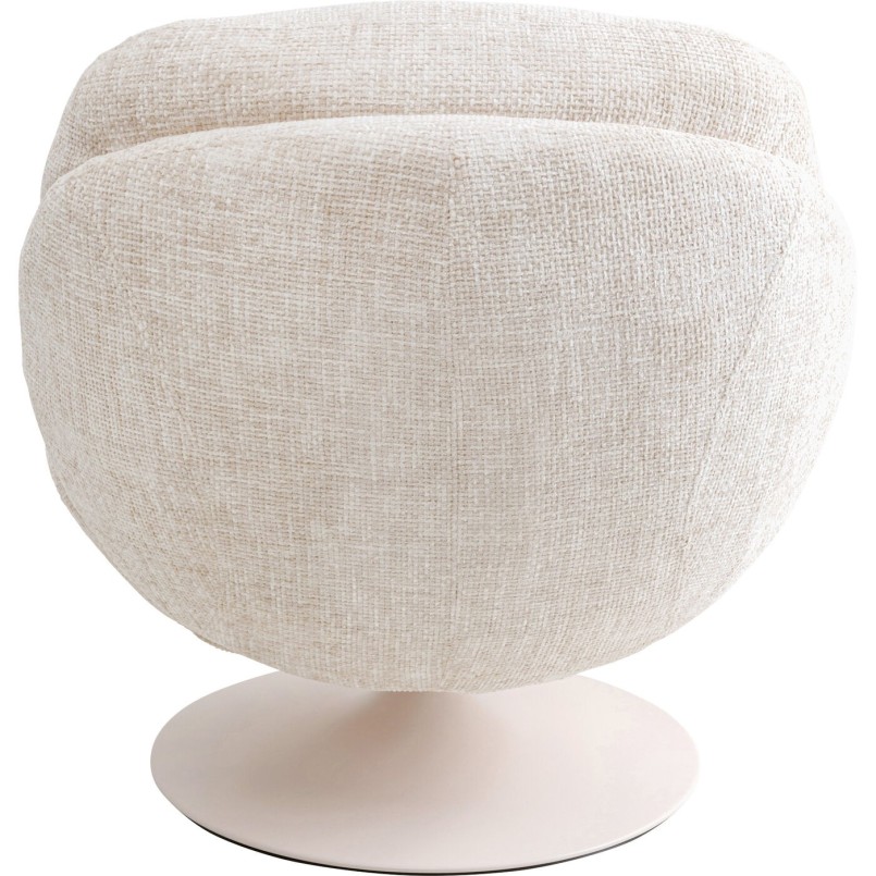 Beige Swivel Armchair - Cosy - Kare Design