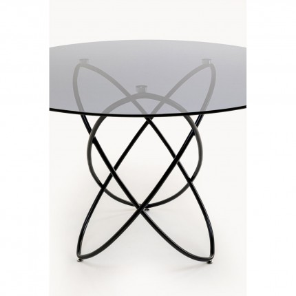 Eettafel Molekular Ø120cm zwart Kare Design