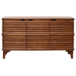 Buffet 3 portes en manguier massif sculpté - Santos - Kare Design