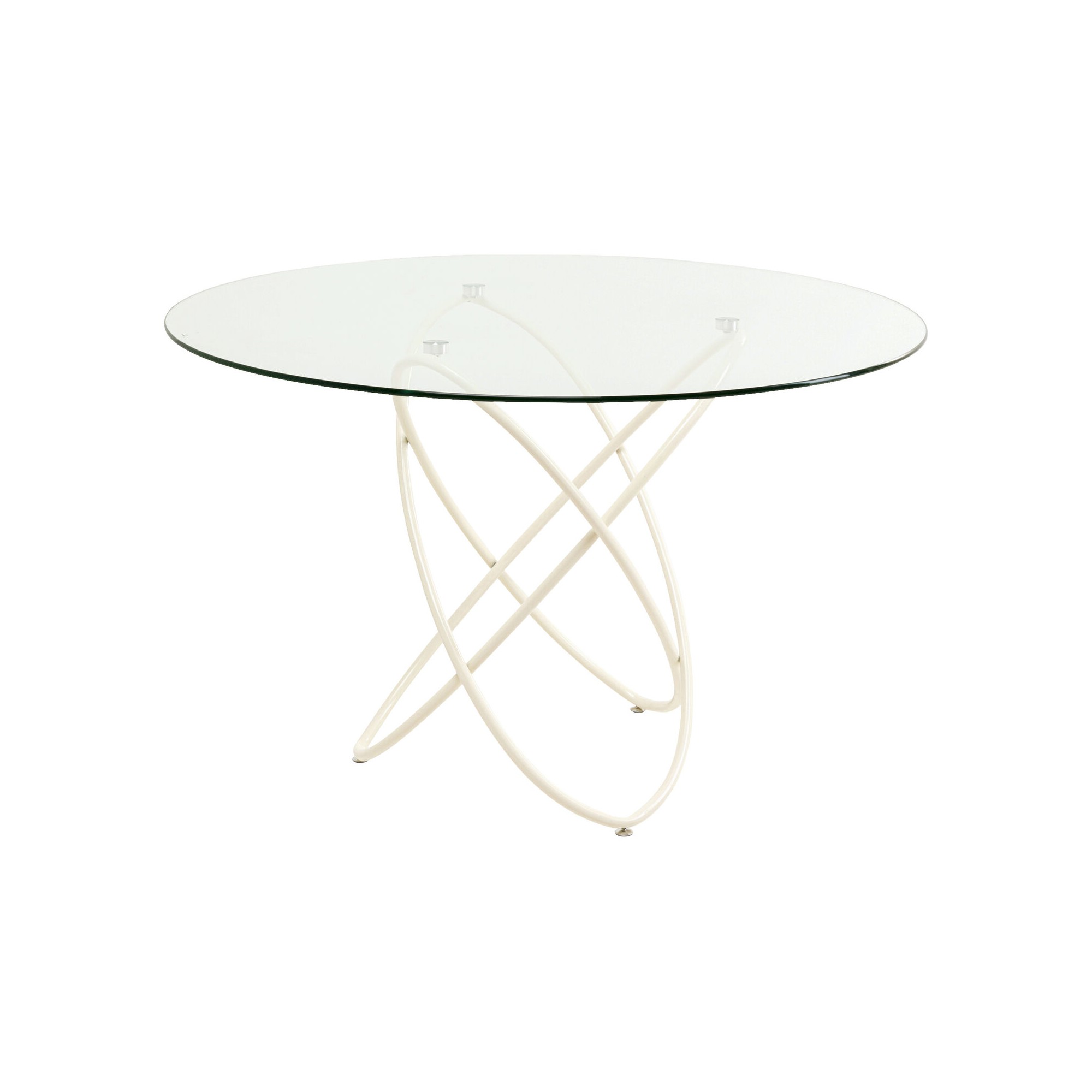 Eettafel Molekular Ø120cm beige Kare Design