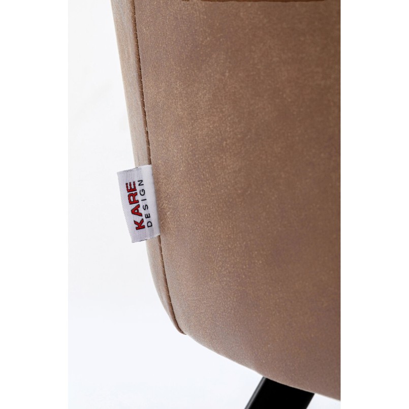 Stoel met bruine draaiarmen - Coco - Kare Design