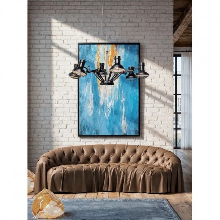 Sofa Drapes 3-Seater brown Kare Design