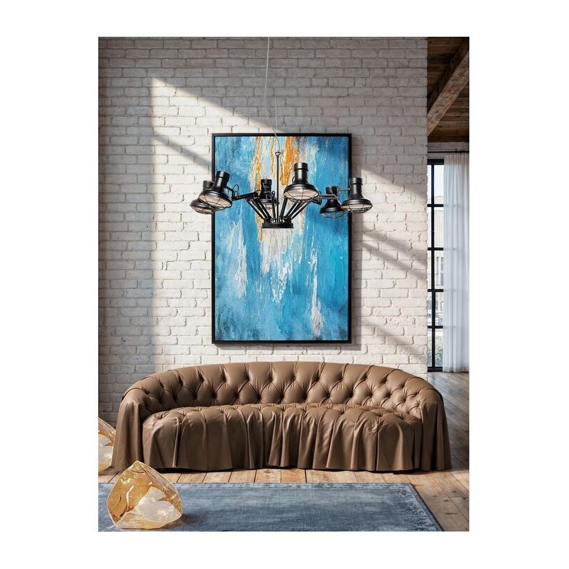 Tableau encadré abstrait bleu - Artistas - Kare Design