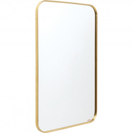 Wall Mirror Simply 90x60cm brass Kare Design