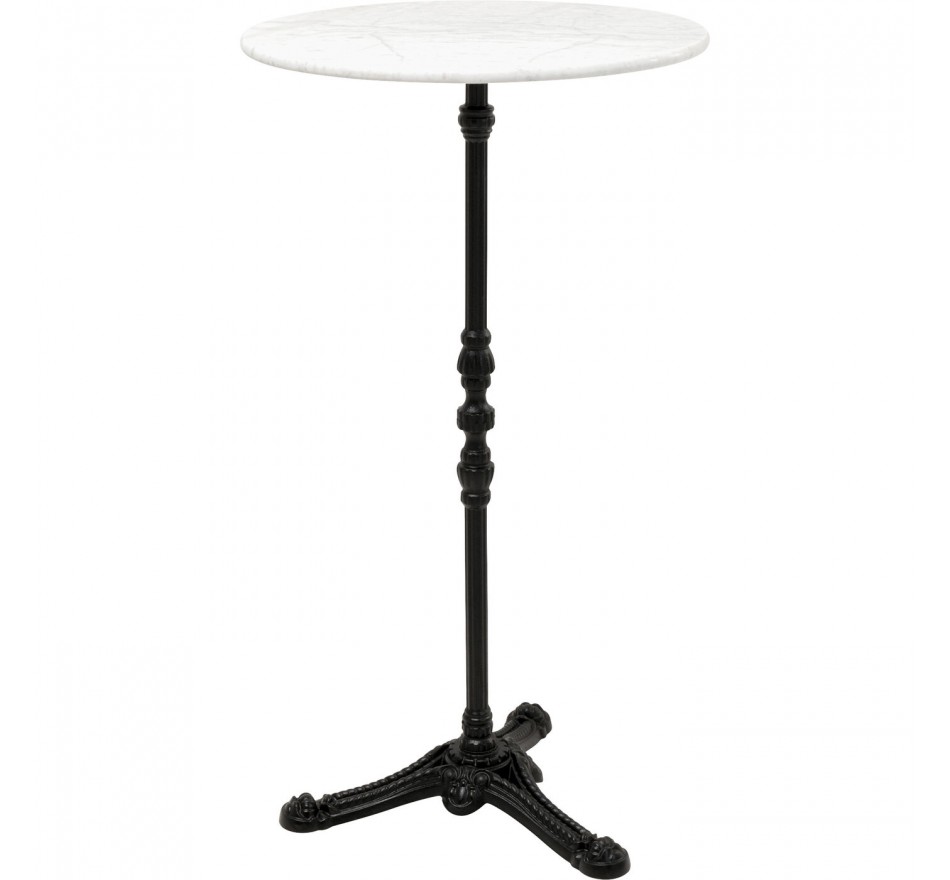 Bar table Bistrot Ø60cm white marble Kare Design
