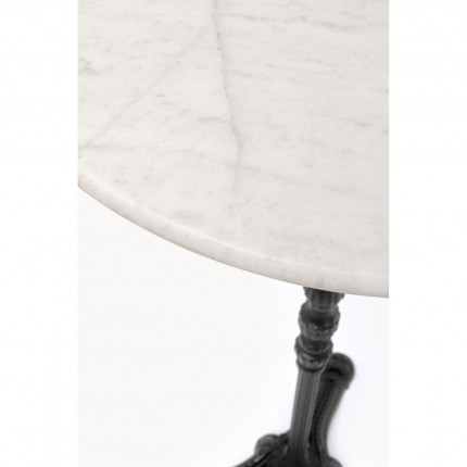 Table de bar Bistrot 60cm marbre blanc Kare Design