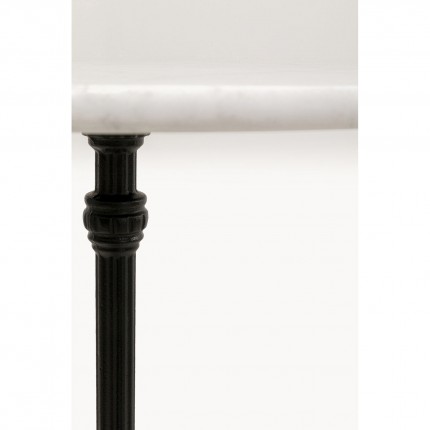 Table de bar Bistrot 60cm marbre blanc Kare Design