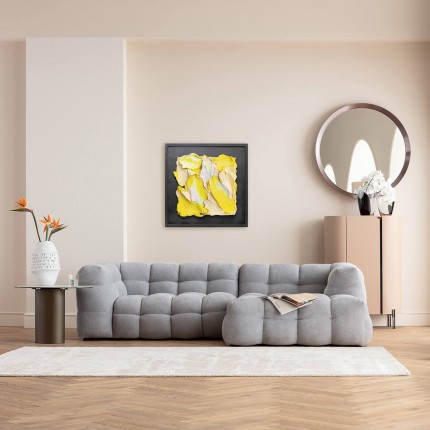 Schilderij Abstract In Box 80x80cm geel Kare Design