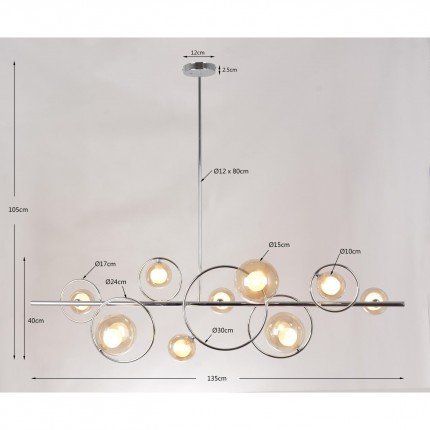 Suspension Universe chrome Kare Design