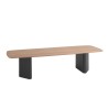Table en teck et aluminium noir - Rossi - Gescova