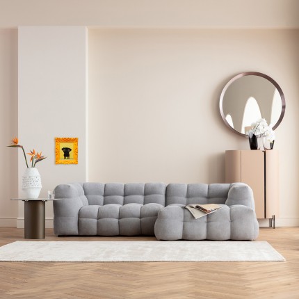 Tableau Frame jaune chien noir 30x35cm Kare Design