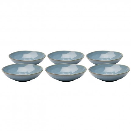 Plate Deep Organic Ø22cm blue (6/Set) Kare Design