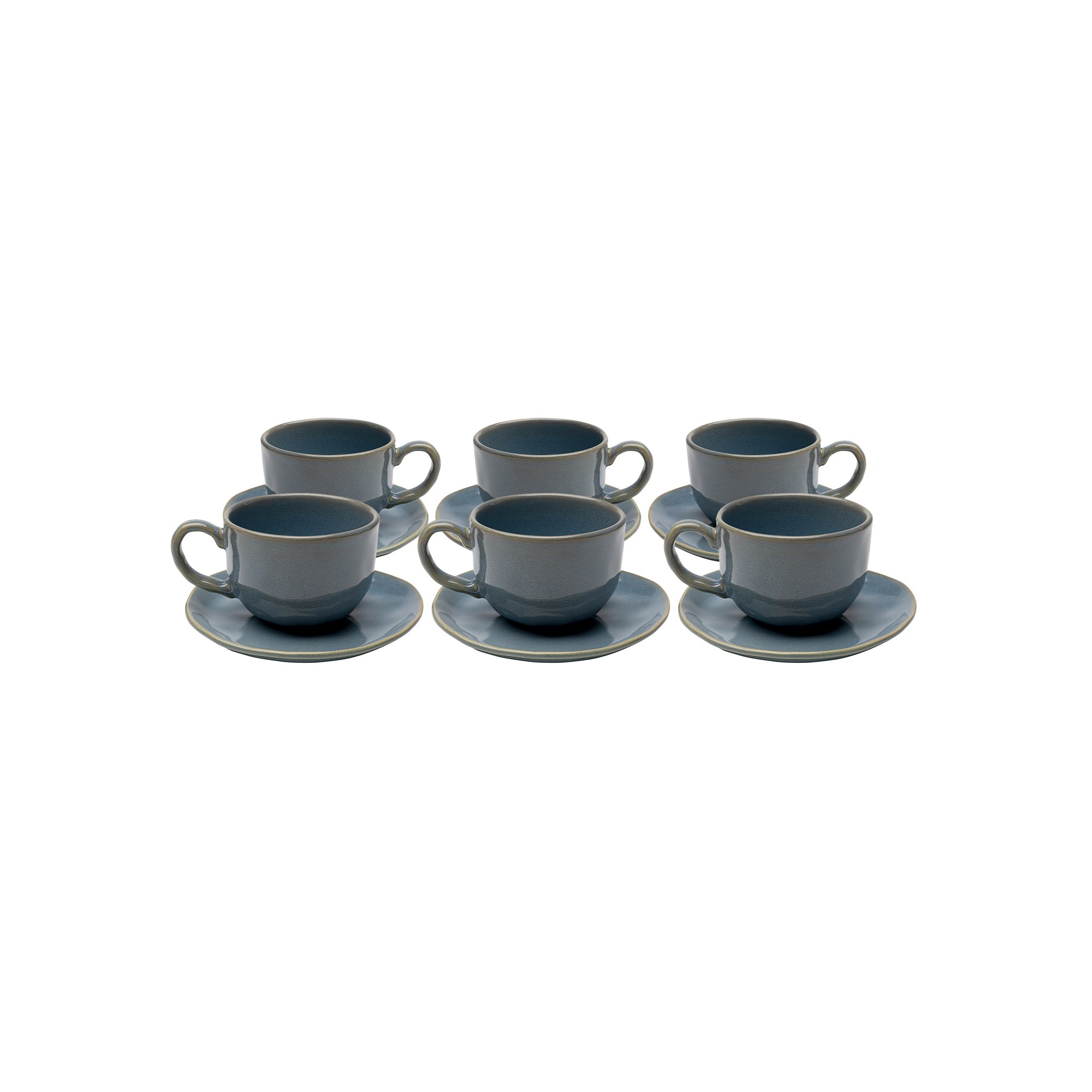 Tasses à café Organic bleues set de 6 Kare Design