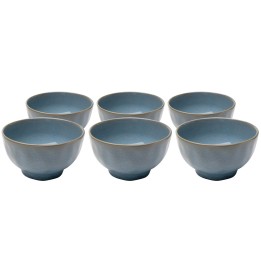 Bowl Organic Ø15cm blue (6/set) Kare Design