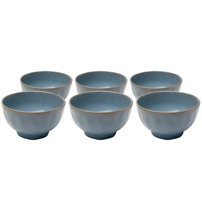 Bowl Organic Ø15cm blue (6/set) Kare Design