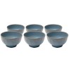 Bowl Organic Ø15cm blue (6/set) Kare Design