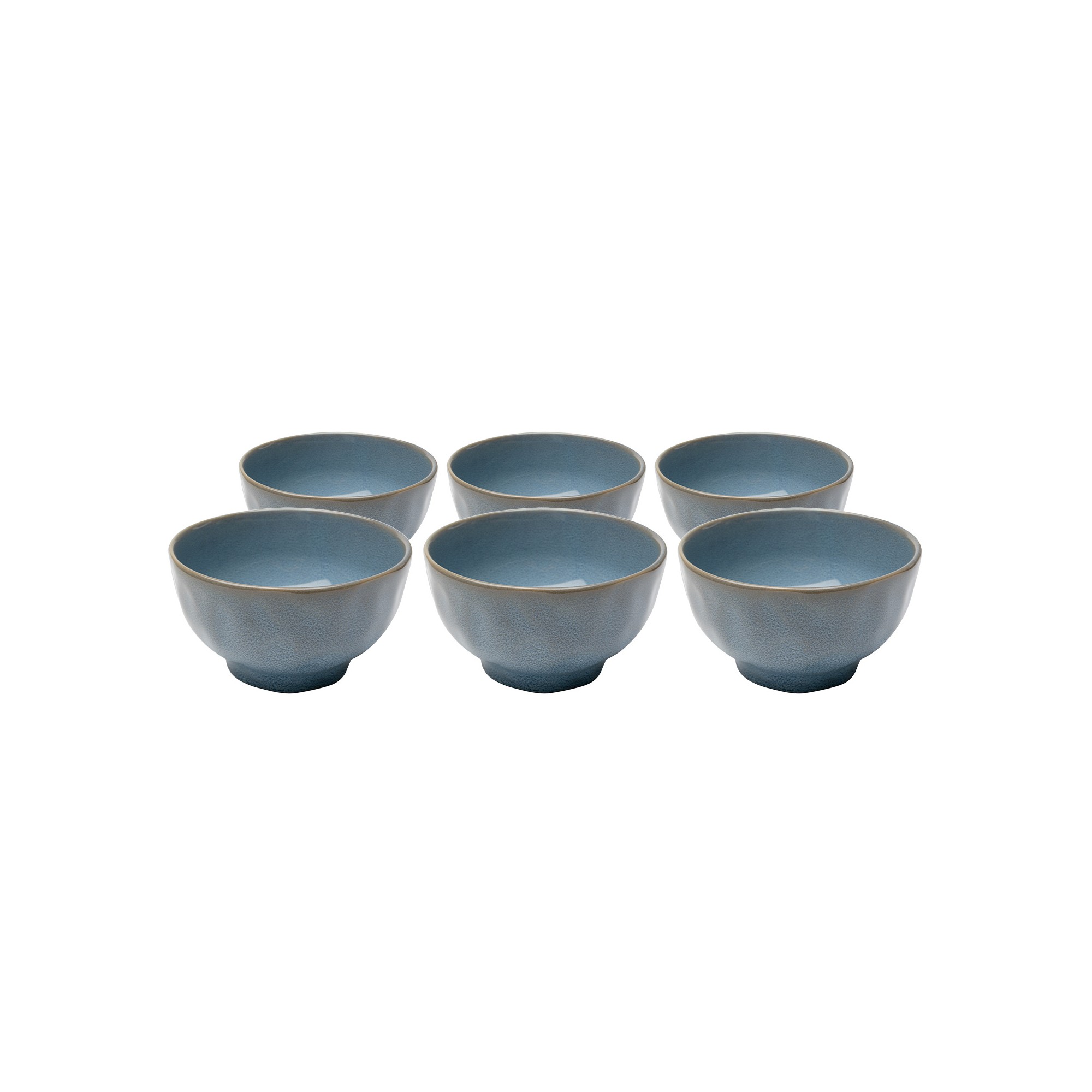 Bowl Organic Ø15cm blue (6/set) Kare Design