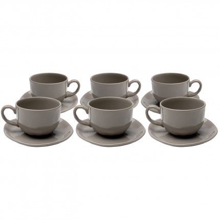 Coffee Cup Organic taupe (6/set) Kare Design