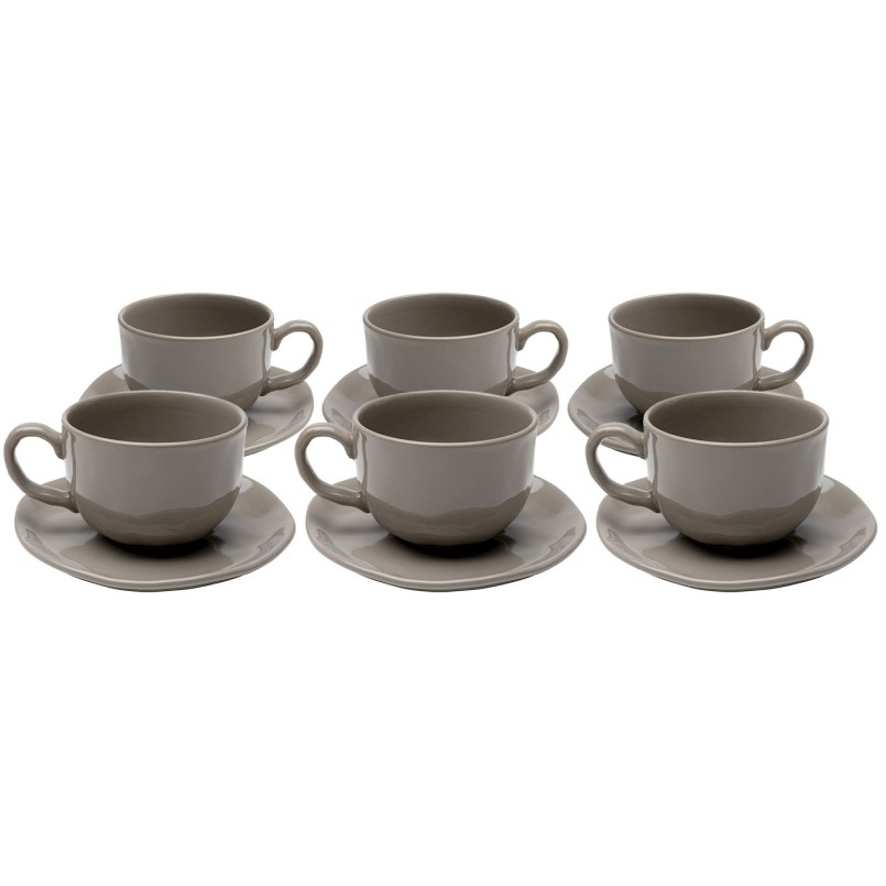 Koffiekoppen Organic taupe (6/set) Kare Design
