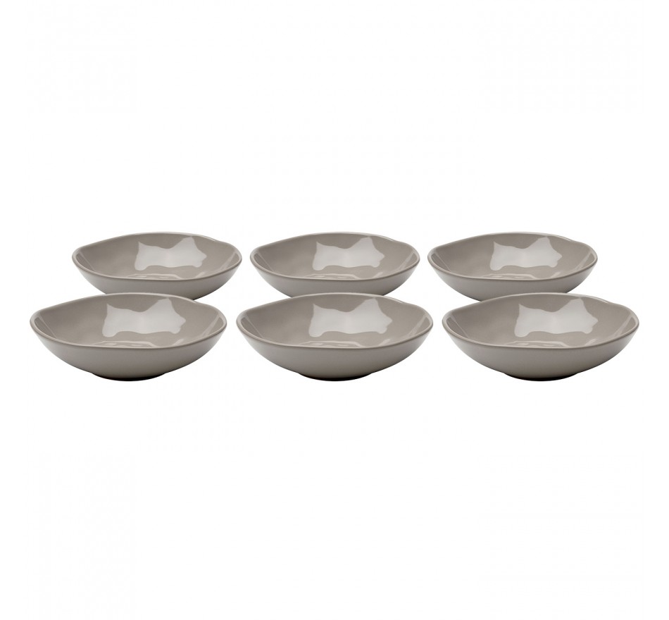 Soepborden Organic Ø22cm taupe (6/Set) Kare Design