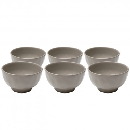 Bowl Organic Ø15cm taupe (6/set) Kare Design