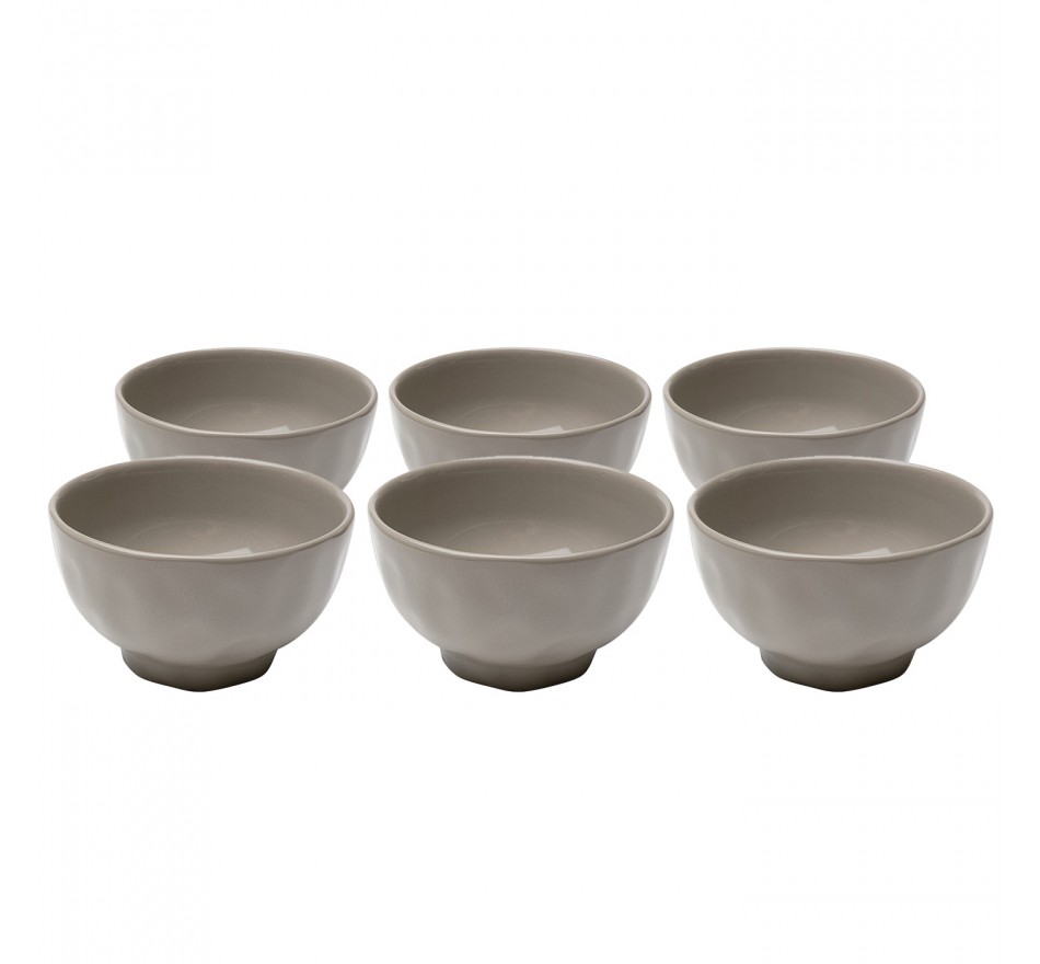 Bowl Organic Ø15cm taupe (6/set) Kare Design